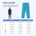 thumbnail image 4 of Kdxio Blue Glitter Pattern Men's Pajama Pants, Elastic Waist with Drawstring and Pockets, Comfortable Loungewear-Large, 4 of 6