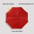 thumbnail image 5 of CITYLE Solar LED Lighted Patio Umbrella with 8 Ribs/Tilt Adjustment and Crank Lift System 32 Solar LED Lights, Offset Hanging Market Umbrella for Backyard, Poolside, Lawn and Garden, UPF 50+, Red, 5 of 7
