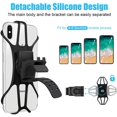 thumbnail image 4 of Bike Cell Phone Holder, Universal Detachable Motorcycle Cell Phone Holder Bike Anti-Shake Bike Mount with 360 Degree Rotation for 3.5 - 6.5 Inch Smartphone, 4 of 6