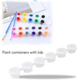 thumbnail image 3 of 50 Tiras, Tiras de Pintura VacíAs, Botes Tazas Pintura, Recipientes Transparentes para Almacenamiento Mini 3 Ml / 0,1 Onzas, 3 of 9