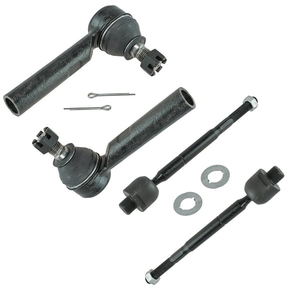 TRQ 4 Piece Kit Inner Outer Tie Rod End LH RH Set for Toyota 4Runner Lexus GX470 PSA55456