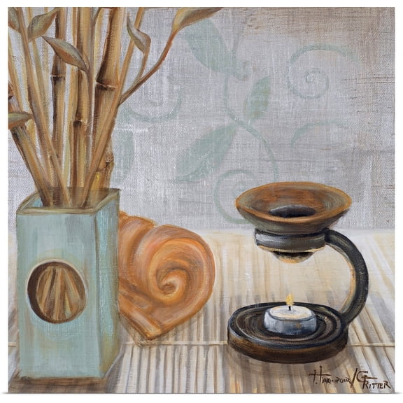 Great BIG Canvas | Rolled Poster Print entitled Zen Bath I