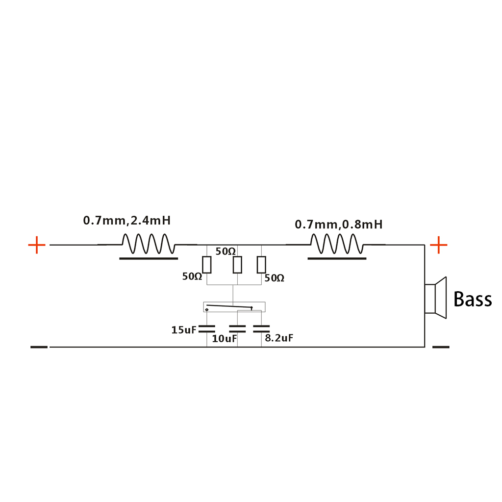 GENEMA 120W Single Bass Woofer Subwoofer Hi-Fi Speaker Passive Frequency Divider SUB90 - image 3 of 10