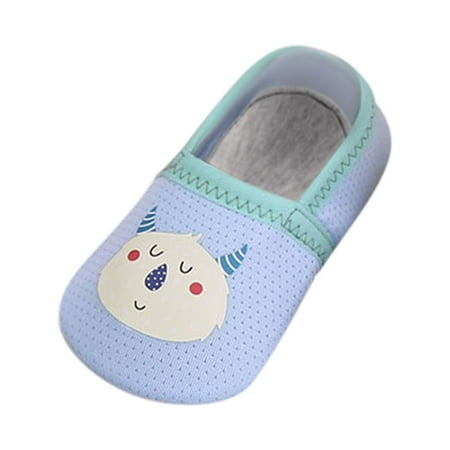 

Zlekejiko Non Slip Boys Breathable Girls Toddler Shoes Print Summer First Prewalker Floor Socks Soft Walkers 6M-4Y Baby Socks