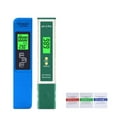 thumbnail image 1 of 2PCS/Set Portable Digital Temperature TDS EC PH Meter Test Pen LCD Display Litmus Tester For Water Quality Purity Detector 5 In1, 1 of 4