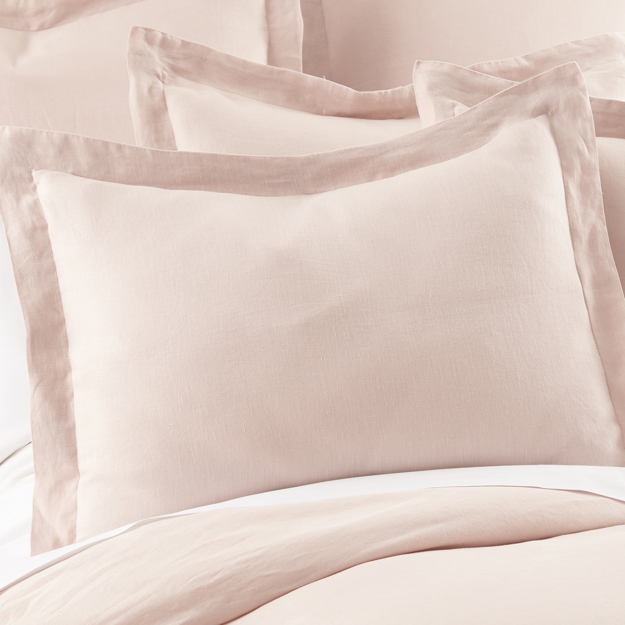 Levtex Home - 100% Linen - Twin Duvet Cover - Washed Linen in Blush - Duvet Cover Size (68 x 88in.)