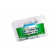 3-in-1 Cotton Set - Cotton Pads, Swabs & Balls