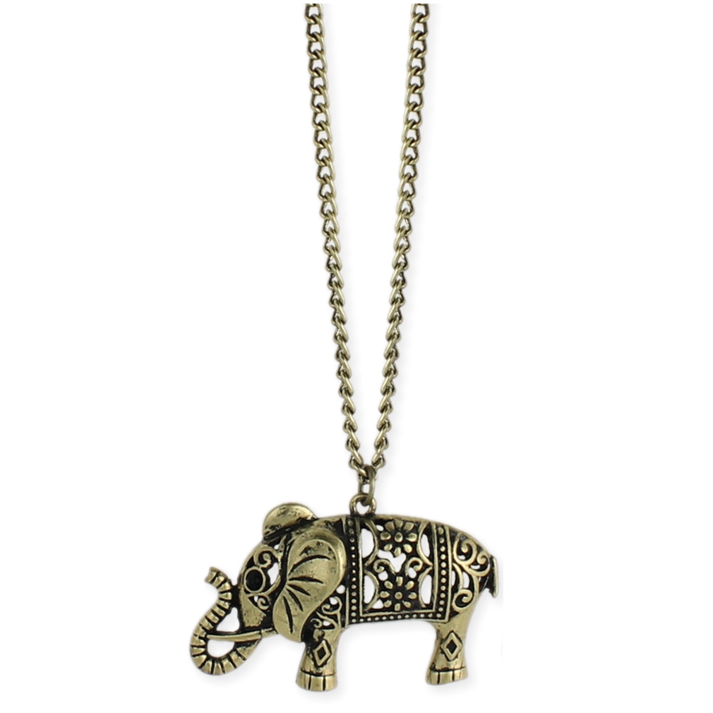 Zad Jewelry - Zad Jewelry Cut-Out Elephant Pendant ...