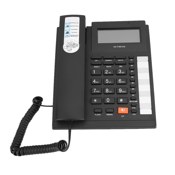 Teléfono, KX T7007 Teléfono Fijo de Interfaz Dual Diseño Revolucionario
