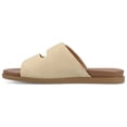 thumbnail image 3 of Journee Womens Cosette Double Strap and Buckle Slip On Flat Sandals, 3 of 10