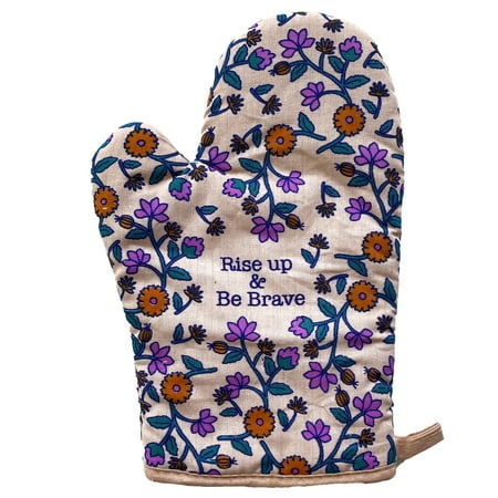 

Rise Up And Be Brave Oven Mitt Empowerment Motivational Message Kitchen Glove (Oven Mitts)