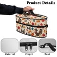 thumbnail image 5 of HELLHERO Portable Iron Storage Holder Zipper Handheld Travel Case Reusable Pumpkin(Bag Only), 5 of 6