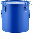 thumbnail image 1 of VEVOR Fryer Grease Bucket, 8 Gal Oil Disposal Caddy Carbon Steel Fryer Oil Bucket with Rust-Proof Coating, Oil Transport Container with Lid, Lock Clips, Filter Bag for Hot Cooking Oil Filtering, Blue, 1 of 8