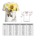 thumbnail image 2 of Happy Cute Bees T Shirts Basic T-Shirt Short Sleeve Ladies Tee Shirt Summer Graphic Clothing, 2 of 6
