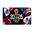 thumbnail image 3 of 2026 World Cup in the US, Canada, and Mexico: US-themed patchwork flag, atmosphere decoration, cheerleading supplies, hand-held flag, 3 of 6