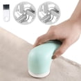 thumbnail image 1 of Recortadora Bolas Pelo Máquina Afeitar Recargable Por USB Removedor Bolas Afeitar para Ropa Y Pantalones Afeitadora Portátil para Suéteres (verde Menta Recargable + 2 Cabezales + Cepillo), 1 of 9