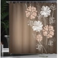 thumbnail image 3 of Ambesonne Art Shower Curtain, Cherry Blossom Fantasy Garden, 69"Wx75"L, Umber White, 3 of 4