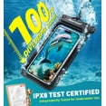 thumbnail image 2 of THTGDW-Waterproof Phone Pouch, IPX8 Waterproof Phone Case for iPhone 17/16/15/14 Pro Max, Cell Phone Dry Bag for Beach & Cruise Essentials, Touch Screen, Lanyard Included, 2 Pack (Fits Up to 8.9”), 2 of 3