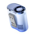 thumbnail image 3 of Ventiladores cinturón recargables por USB, con clip para la cintura, ventilador portátil recargable para escalada, camping y trabajos agrícolas. Azul, 3 of 8