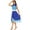 Blue, variant on renvena Womens Liturgical Praise Dance Dresses Asymmetrical Color Block Ballet Modern Contemporary Dancewear