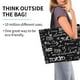 thumbnail image 2 of Balery Travel The World Bolsa Tote Estilo Estético con Cremalleras, Bolsa de Hombro, Bolsa de Compras Grande y Plegable, 2 of 8