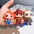 thumbnail image 2 of Llaveros de silicona de personajes de películas de terror para fanáticos, Chucky, Jason, llaveros colgantes 3D para llaves de coche, mochila, regalos de Halloween, 2 of 5