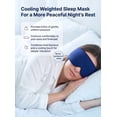 thumbnail image 6 of FACEMOON Adults Ice Soft Weighted Gel Cooling Comfort Eye Mask for Tired Eyes, Puffy Eyes, Dark Circles, Sleep Support with Storage Bag, Blue, 6 of 9