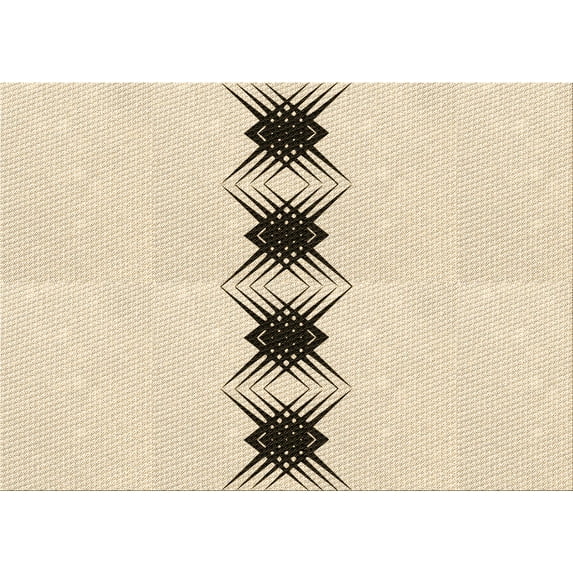 Ahgly Company Machine Washable Indoor Rectangle Transitional Moccasin Beige Area Rugs, 2' x 3'