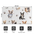 thumbnail image 5 of Cartoon Corgi Dog and Footprints Door Rugs,Washable Non Slip Door Mats Indoor,Decorative Door Mats,Entry Mat Indoor for Entrance,Bedroom,Kitchen,Bathroom,17"x30", 5 of 6