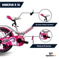 thumbnail image 3 of Bicicleta Infantil Rodada 16 Terrafit Minerva Rosa, 3 of 5