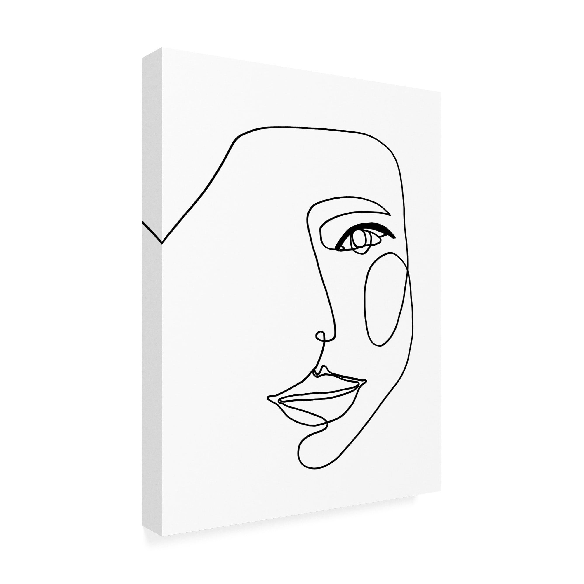 Trademark Fine Art 'Face Line 1 Fabrikken' Canvas Art by Design Fabrikken