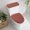 Burnt Orange, variant on Retro Beige Solid Color Toilet Lid Cover with Tank Cover Set 2pcs, Stretch Fabric Toilet Seat Protector, Modern Dotted Borders Minimalist Universal Fit Bathroom Accessories for Home Hotel Toilets