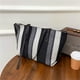 thumbnail image 5 of Bolsa de Tote de Lona - Bolso Grande Impermeable para el Hombro con Rayas Verticales, Asas Anchas, Bolso Casual de Moda para Compras y Viajes al Aire Libre, Blanco o Marrón, 5 of 6