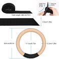 thumbnail image 2 of Bangcool 1 Pair Wooden Gymnastics Rings Professional Exercise Ring Non Slip Training Ring, 2 of 10