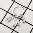 thumbnail image 2 of Creative Music Lover Keychain with Unique Microphone and Headset Design for Decoration Silver Metal 1pc, 2 of 8