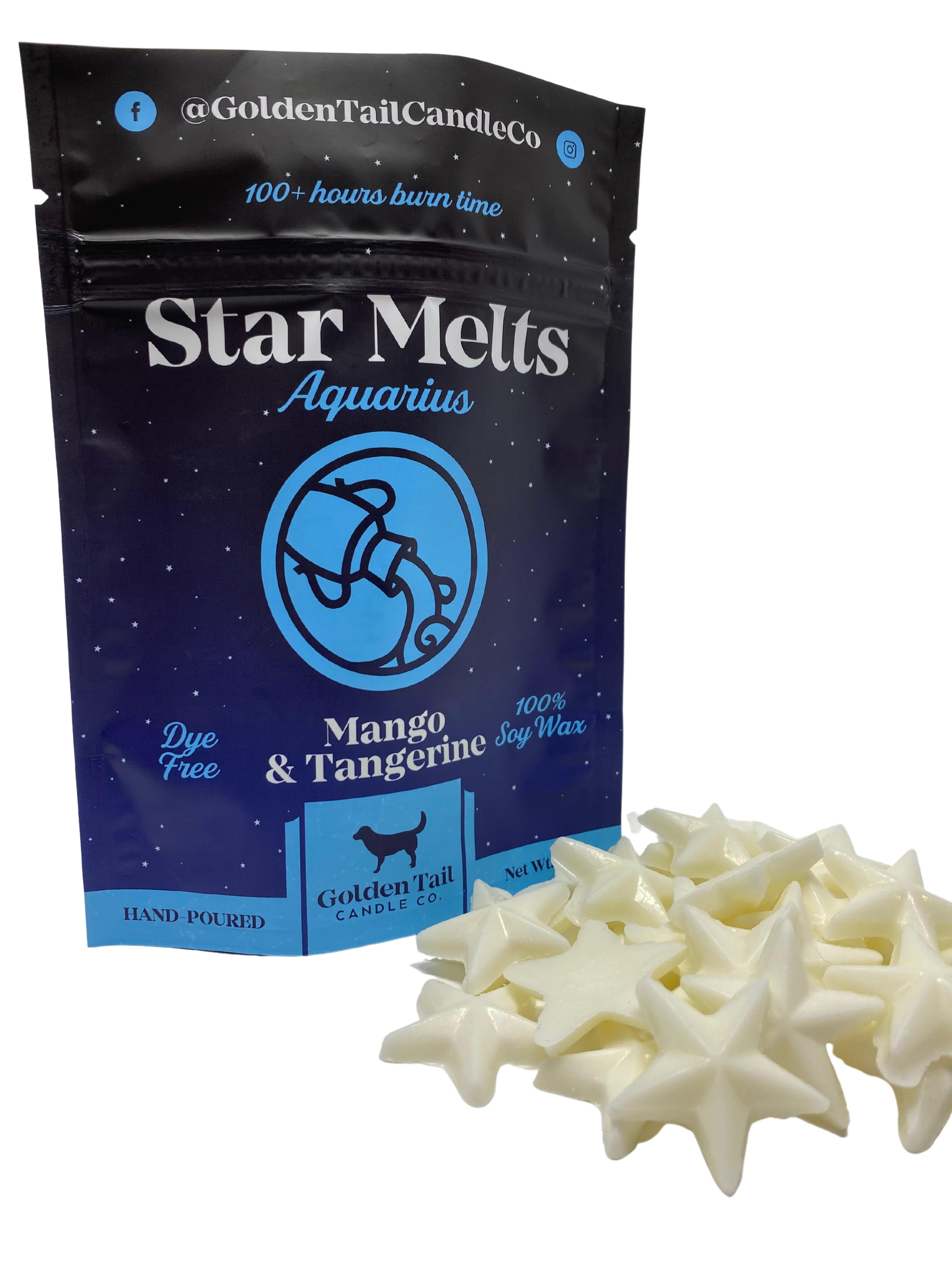 Golden Tail Candle Co. Scented Wax Melts Astrology Star Melts Long