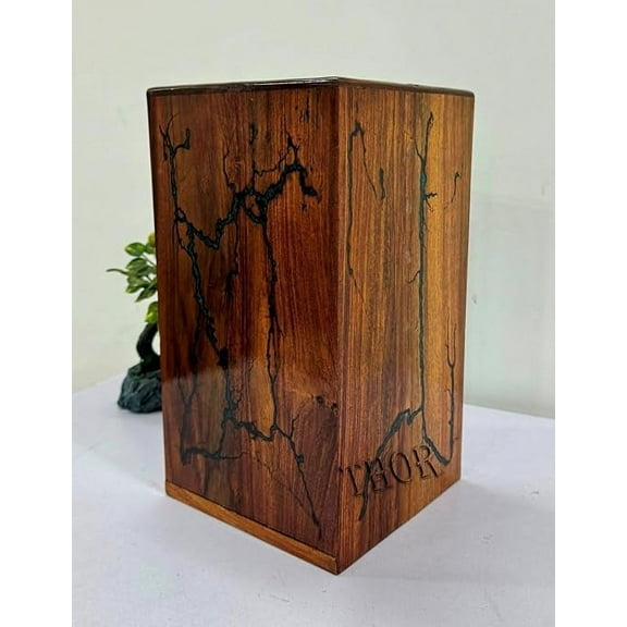 Memorials Large Wooden Urns for Ashes Adult Male/Female - Real Wood Urns for Human Ashes Adult Cremation Urns for Adult Ashes