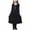 Black, variant on Fesfesfes Big Girls Medium Dress Sets Teen Girls Long Sleeve Dress V Neck Colorblock Dress Pants Sets