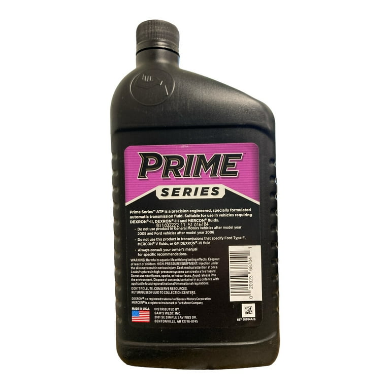 Prime Series ATF Transmission Fluid DEXRON II, DEXRON III, MERCON