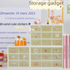 thumbnail image 1 of Cajón de almacenamiento Jiugongge, caja de almacenamiento para dormitorio, oficina, transparente, separada, a prueba de polvo, caja de almacenamiento de escritorio, 1 of 3
