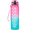 Pink Green Gradient, variant on GEDUX 32oz Motivational Water Bottle with Time Marker BPA Free Tritan Reusable Sports Bottle, Leak Proof & One-Click Open Lid, Wide Mouth with Carry Strap for Gym Travel Running