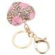 thumbnail image 4 of 1pc brillante rosa corazón llavero llavero llaves de coche colgantes colgantes regalo de souvenir, 4 of 5