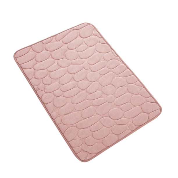 Alfombra de baño, alfombra de baño, lavable a máquina, alfombra de baño de secado rápido para bañera Rosado