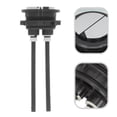 thumbnail image 1 of Dual Flush Toilet Kit with Black Plastic Button for Easy Repair and Simple Installation, 1 of 9