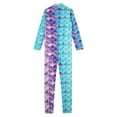 thumbnail image 4 of Moggemol Little Big Girls Mermaid Dance Unitard Full Printed Gymnastics Bodysuits Fishscale Bodysuits Type C S, 4 of 7