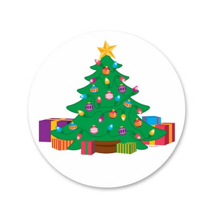 Snow Icing For Christmas Cake Christmas Tree Edible Icing Image Cake Decoration Topper -1/4 Sheet ()