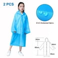 thumbnail image 2 of Los impermeables desechables para niños Dinheiro con hebilla y gorra de 6 piezas son livianos, fáciles de transportar e impermeables, 2 of 5