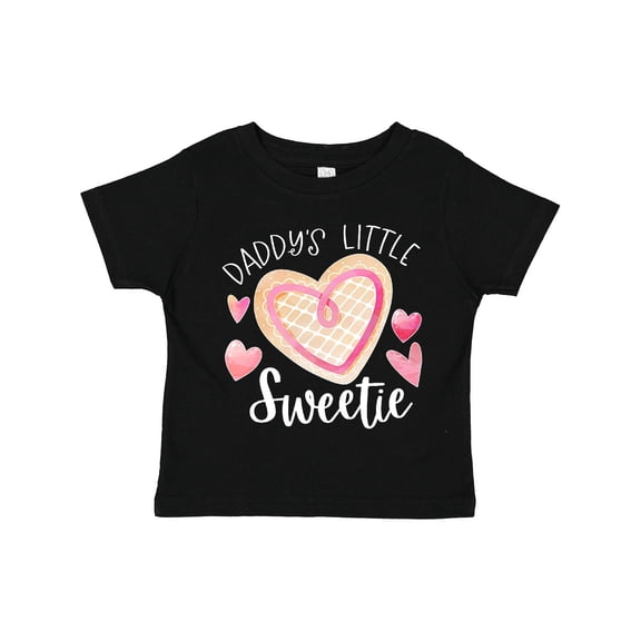 Inktastic Daddy's Little Sweetie with Pink Heart Cookie Boys or Girls Toddler T-Shirt