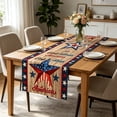 thumbnail image 4 of Uklsqma Star Multicolore Chemin de Table Imprimé, Polyester Tissé Style Lin 183 x 33 cm pour Décoration de Table à Manger, 1 Pce, 4 of 6