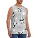 thumbnail image 2 of Fotbe Pandas Men's Camiseta sin Mangas Estampada para Hombres, Playera Casual para Gimnasio, Entrenamiento, Playa-Large, 2 of 7